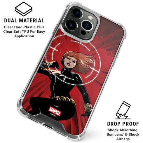 Marvel Black Widow Widowmaker iPhone 15 Pro Clear Case